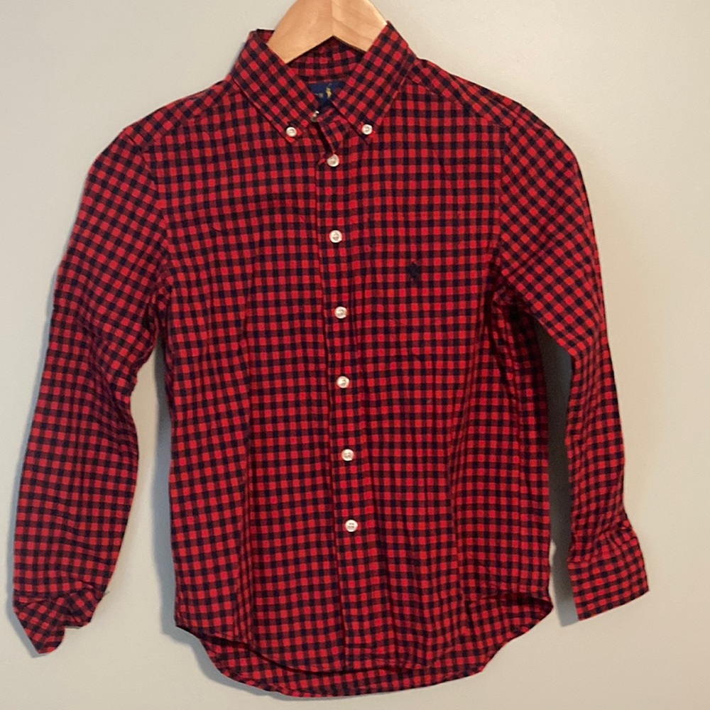 Ralph Lauren kids long-sleeve button down shirt S 8